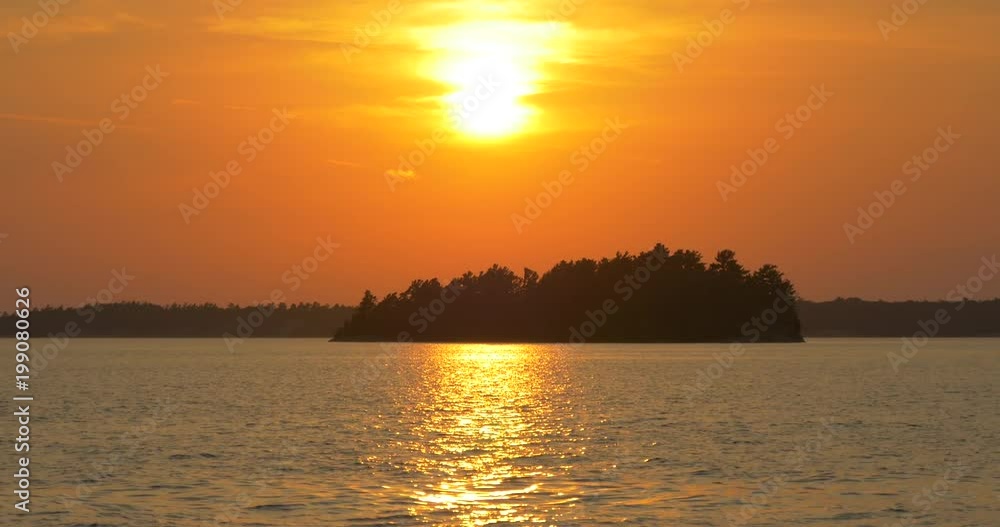 Orange sky at sunset Orange sky at sunset