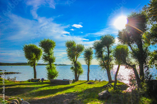 Picturesque, the Sniardwy lake (The Masurian Sea) in Nowe Guty. Poland photo