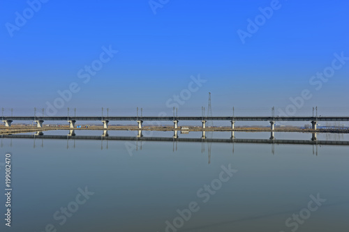 The railway bridge and railway © qiujusong