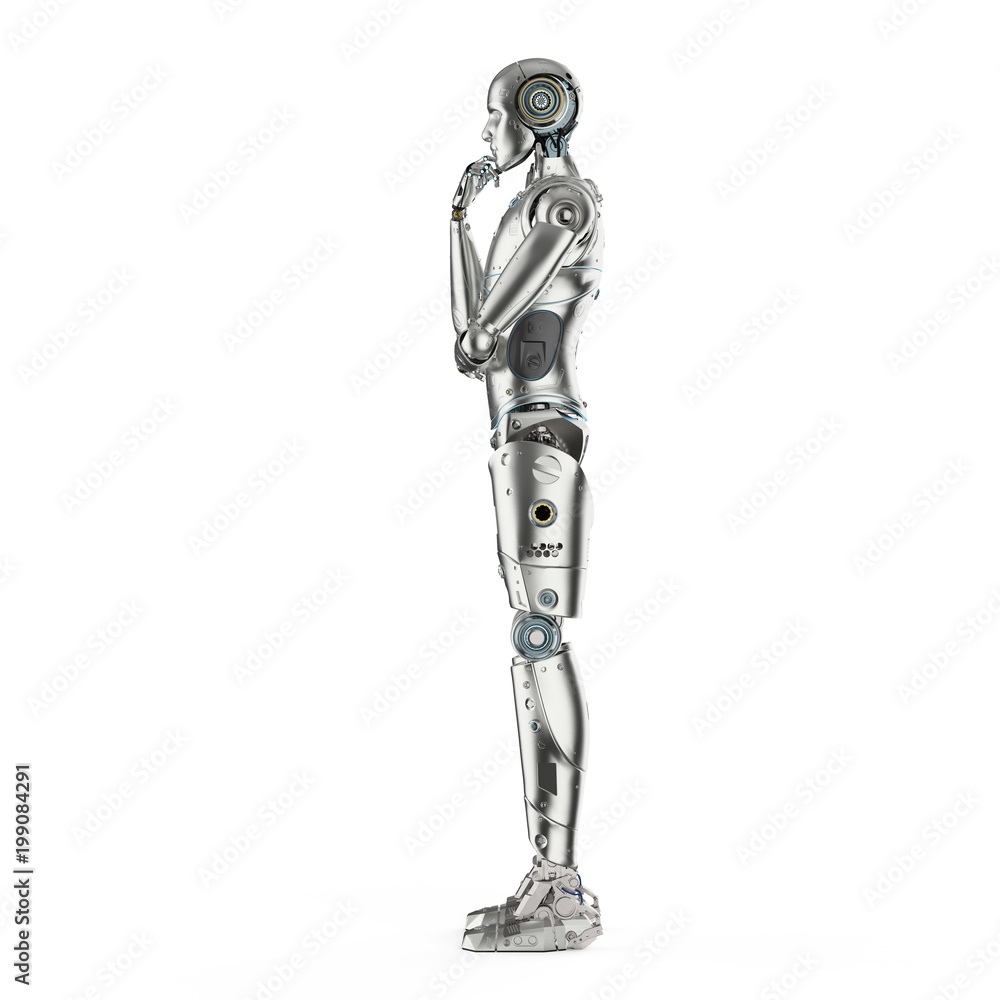 humanoid robot thinking