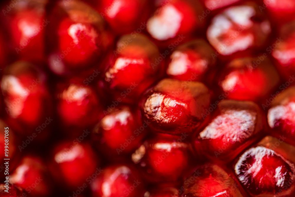 Ripe juice pomegranate seeds background Ripe juice pomegranate seeds background