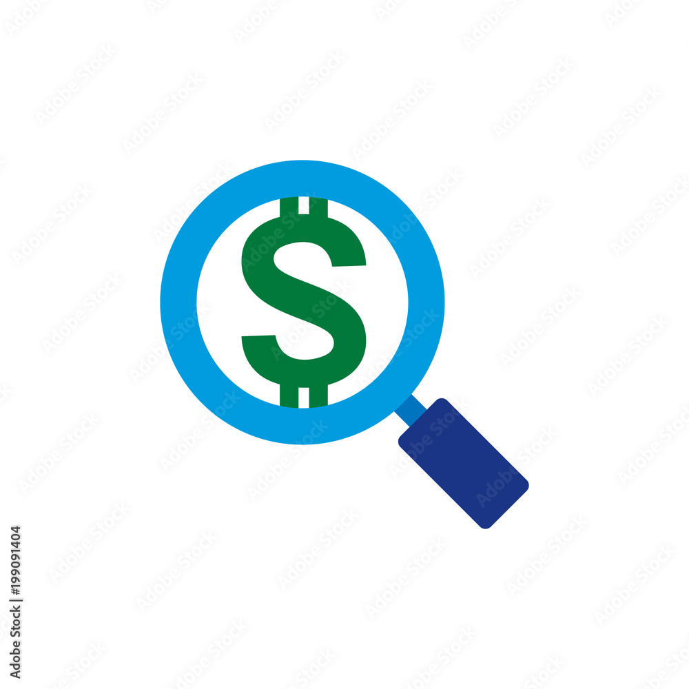 Money Search Logo Icon Design Money Search Logo Icon Design