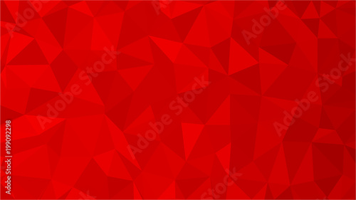 Red polygonal illustration background. Low poly style.