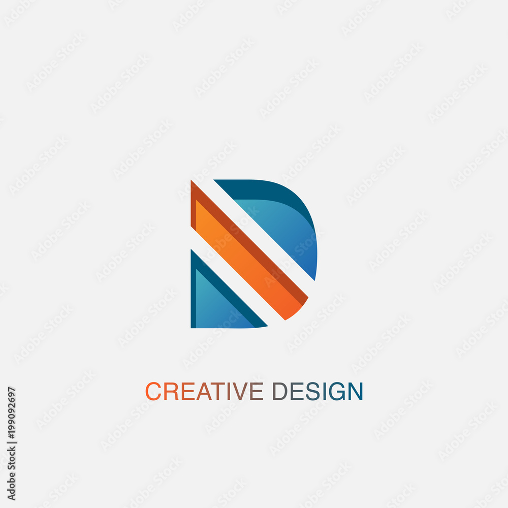 Creative letter d logo design vector template Creative letter d logo design vector template