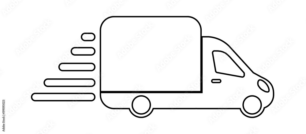 shipping delivery truck flat icon for apps and websites shipping delivery truck flat icon for apps and websites