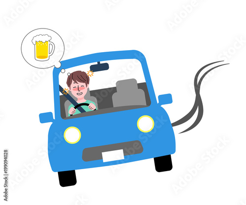 男性　飲酒運転