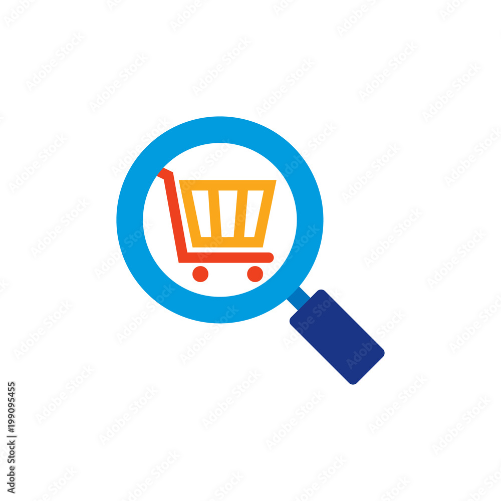 Shop Search Logo Icon Design Shop Search Logo Icon Design