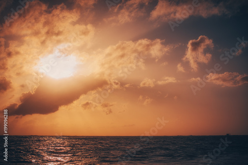 Beautiful sunrise over the sea © ValentinValkov