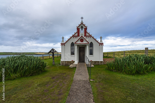 Εκτύπωση καμβά The Italian Chapel, built by Italian prisoners during WWII, Orkney islands, Scot