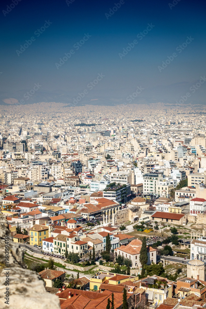 Fototapeta premium Aerial view of Athens