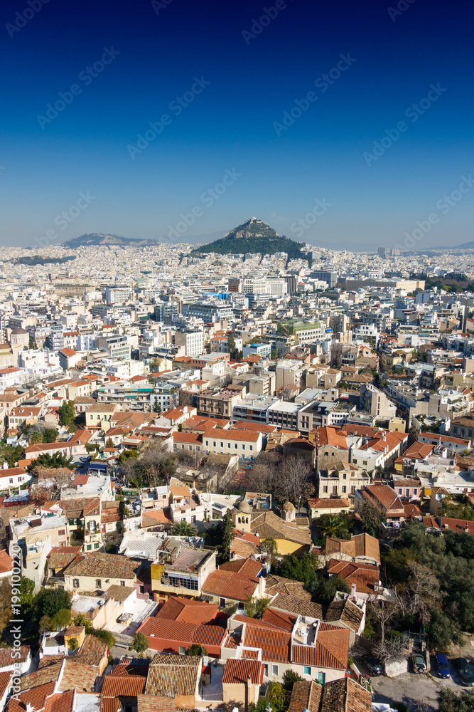 Cityscape and Lycabettus Hill