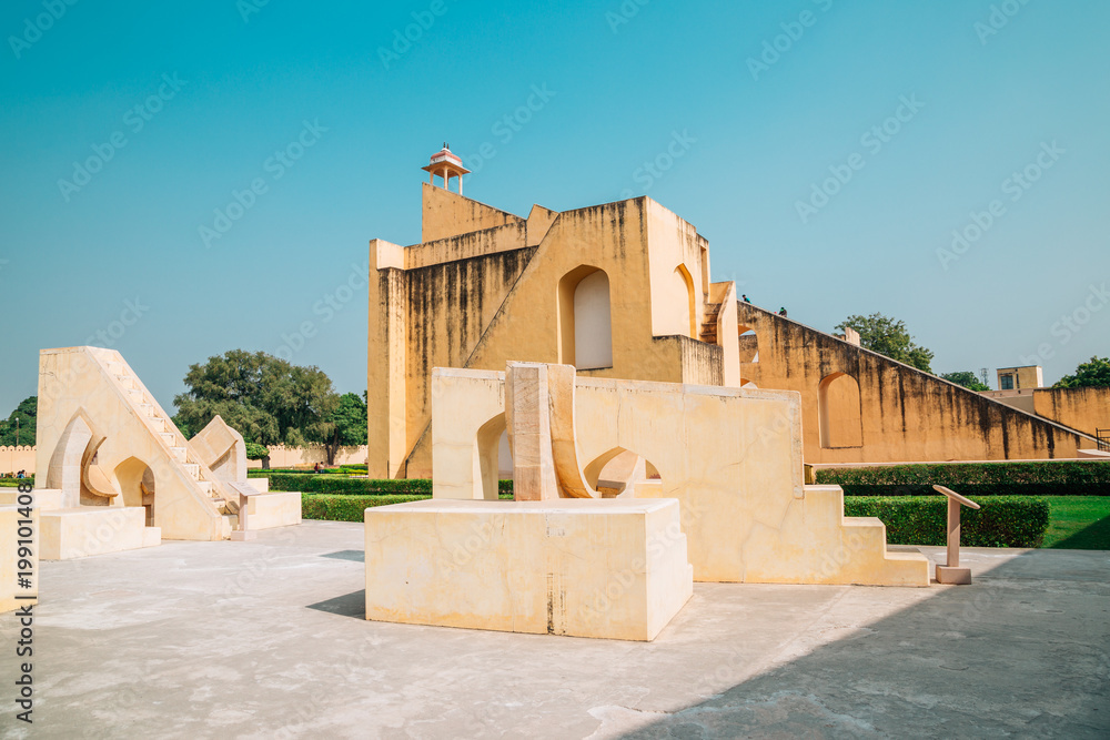 Jantar Mantar observatory in Jaipur, India