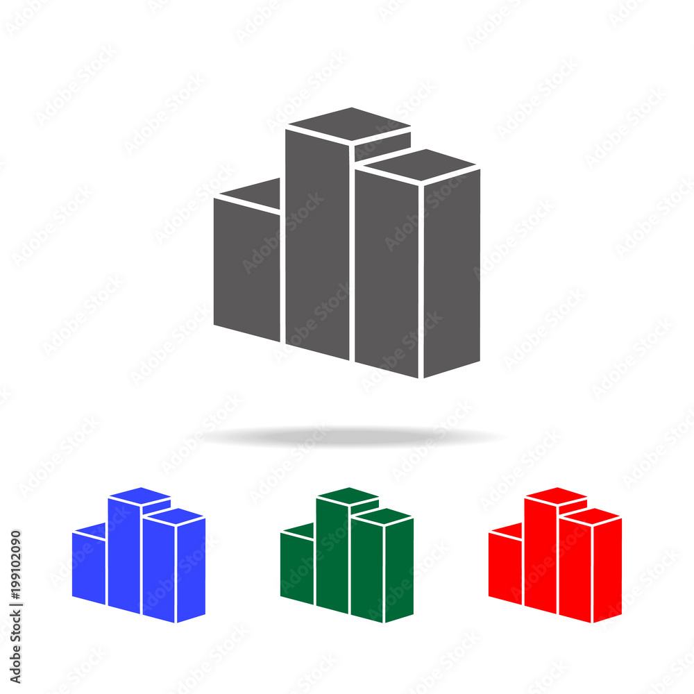 3D Colomn chart Icon. Elements of chart and trend diagram multi colored icons. Premium quality graphic design icon. Simple icon for websites, web design, mobile app, info graphics 3D Colomn chart Icon. Elements of chart and trend diagram multi colored icons. Premium quality graphic design icon. Simple icon for websites, web design, mobile app, info graphics