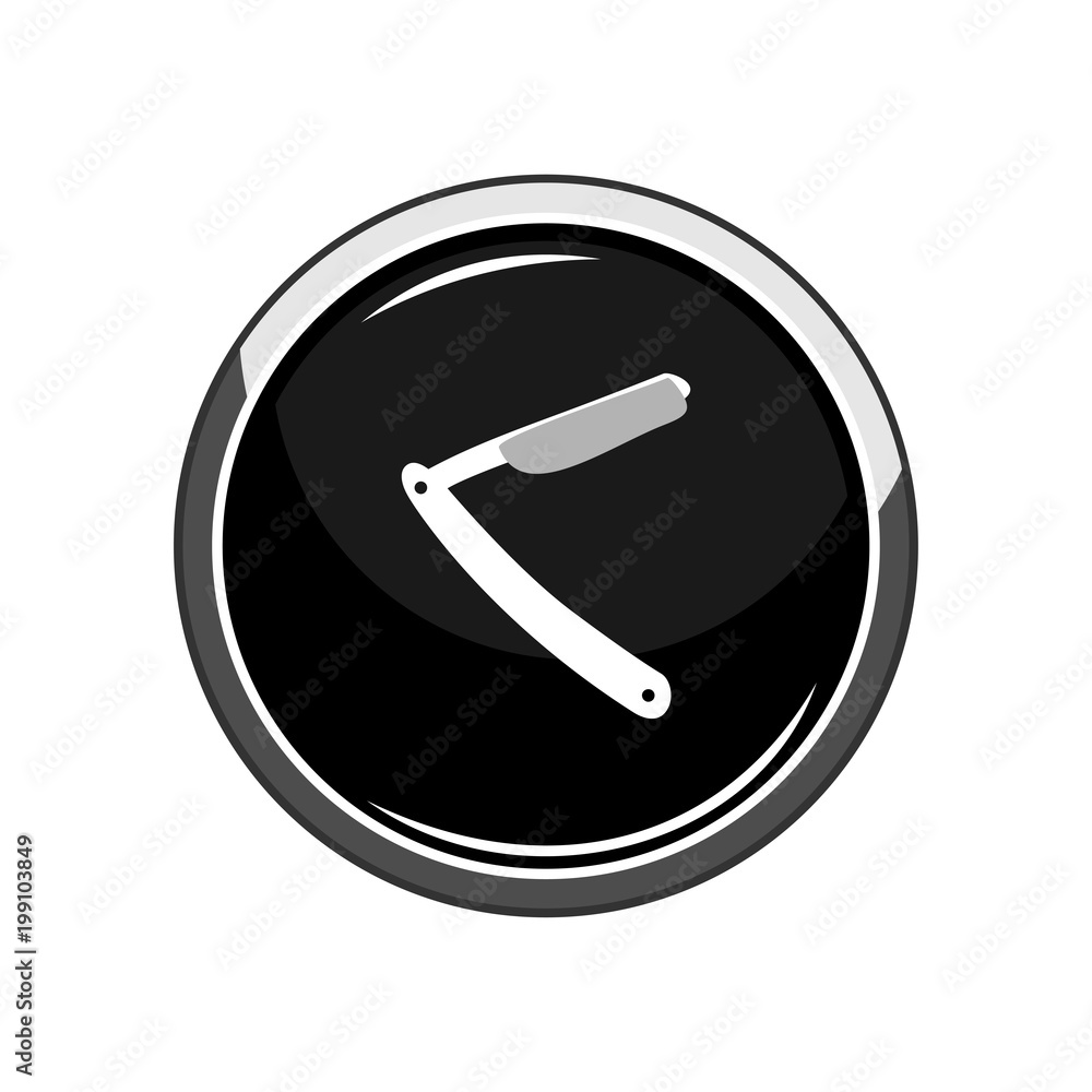 Straight razor icon