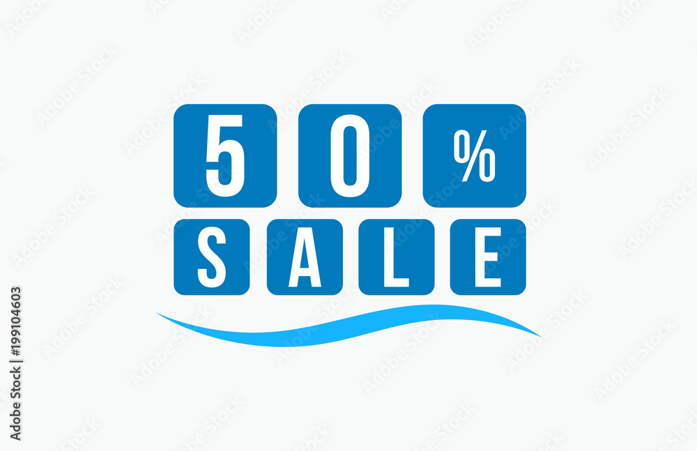 50 Percent SALE Discount Price Offer Sign 50 Percent SALE Discount Price Offer Sign