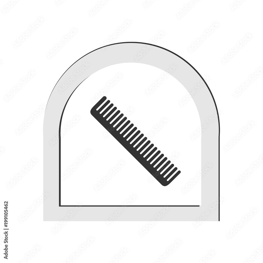 Hairbrush icon. Vector Illustration Hairbrush icon. Vector Illustration