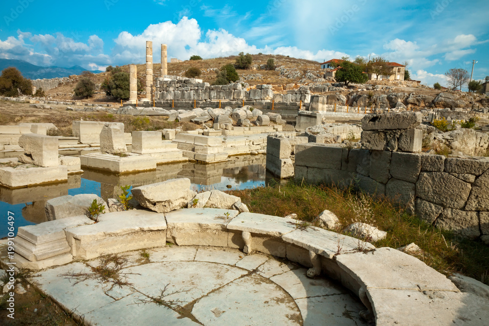 Obraz premium Letoon. Sanctuary of Leto near the ancient Lycian city Xanthos Turkey