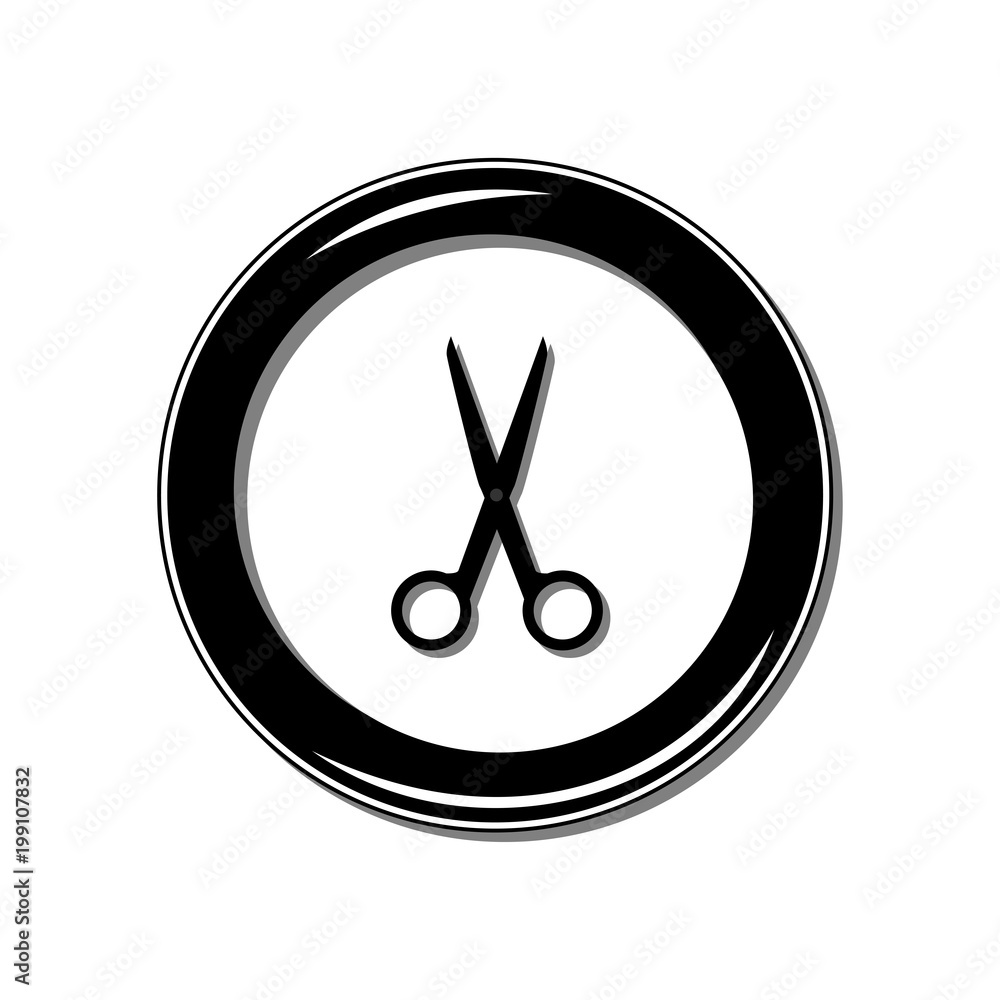 Scissors icon. Vector Illustration Scissors icon. Vector Illustration