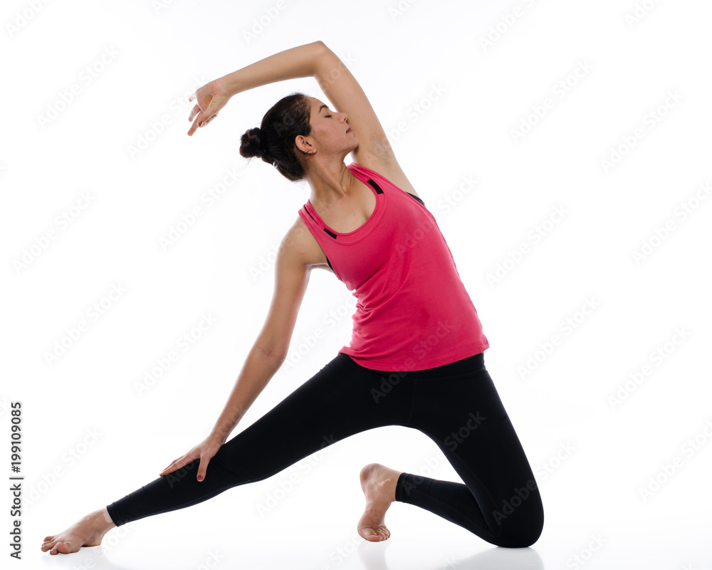 young woman doing yoga, India young woman doing yoga, India