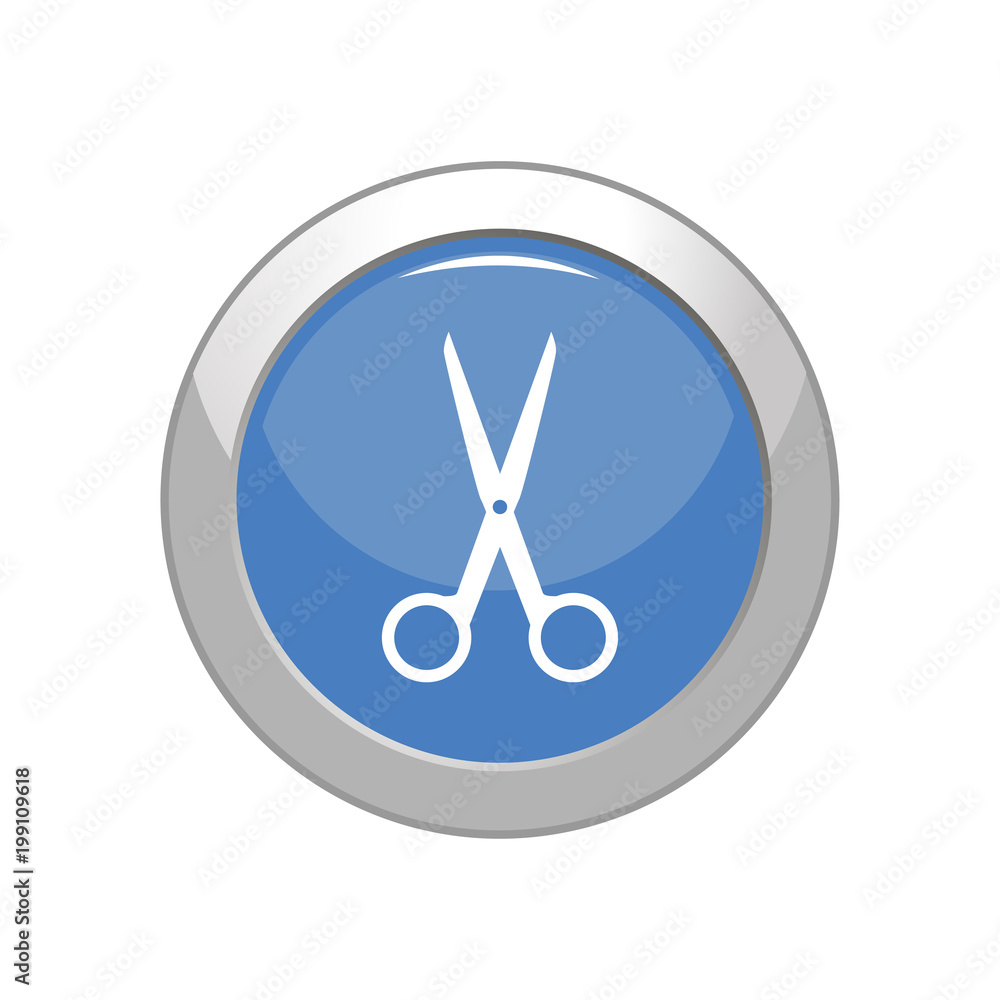 Scissors icon. Vector Illustration