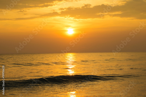 sunset on sea beach