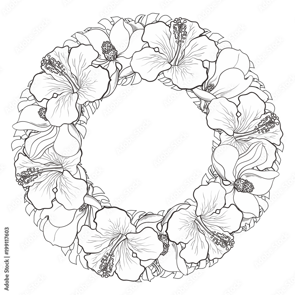 Simple Hand Drawn Floral Composition with Various Big and Small Flowers and  Leaves Isolated on White Background, Warm Ink Drawing Stock Illustration -  Illustration of black, botany: 229669742