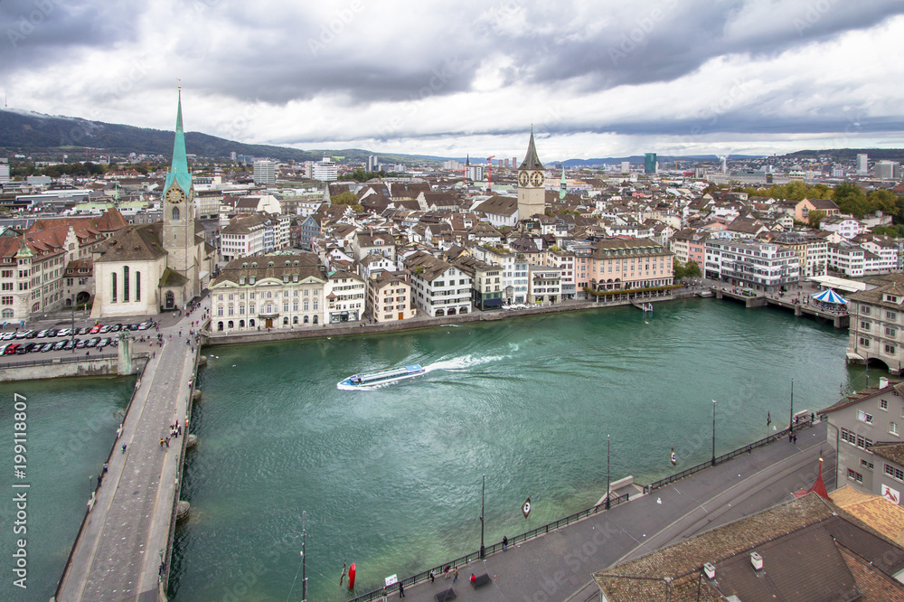Zurich Cityscape (aerial view)