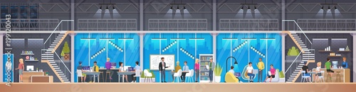 Creative Office. Co-working center in loft style