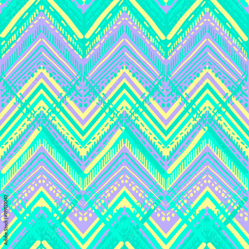 Abstract Ikat and boho style handcraft fabric pattern. Traditional Ethnic design for clothing and textile background, carpet or wallpaper