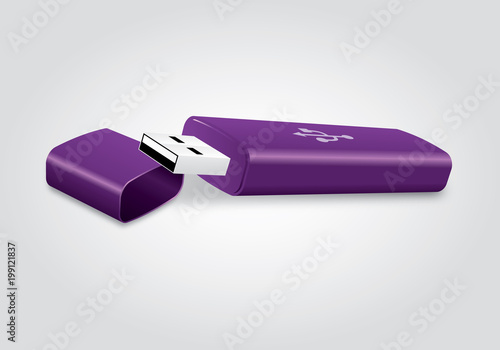 Clé usb violette