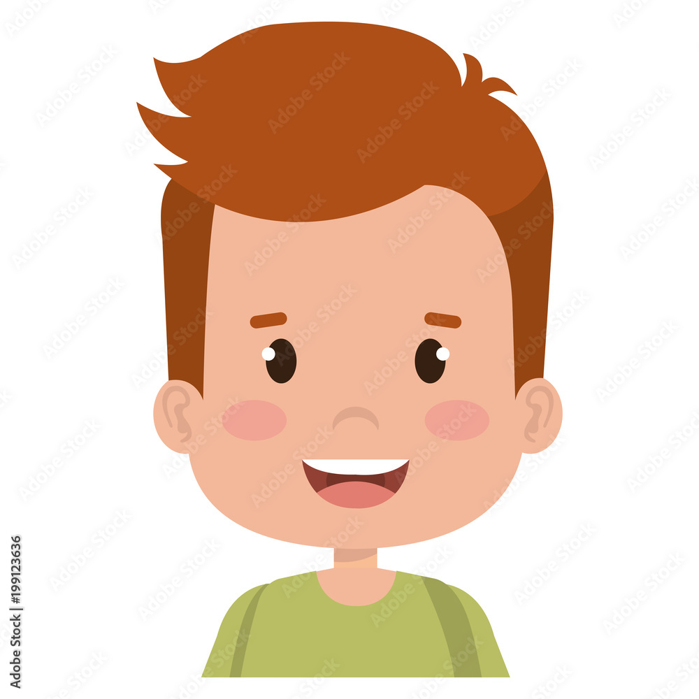 happy little boy character vector illustration design happy little boy character vector illustration design