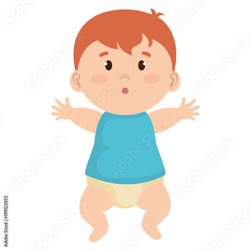 little boy baby icon vector illustration design