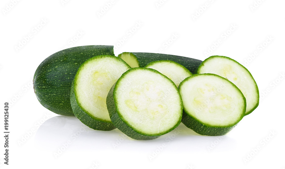 Fresh zucchini isolated on a white background Fresh zucchini isolated on a white background