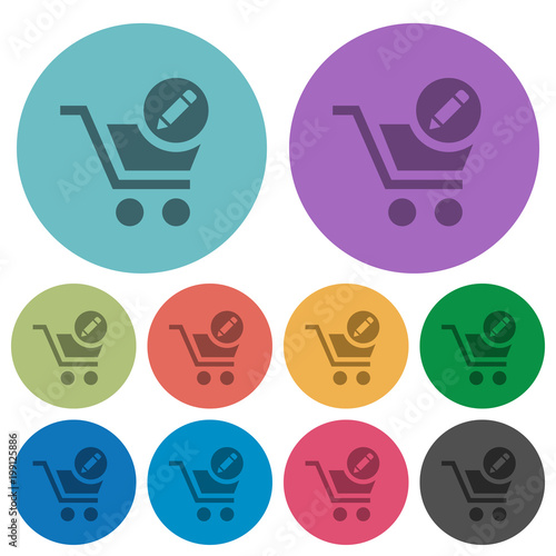 Edit cart items color darker flat icons