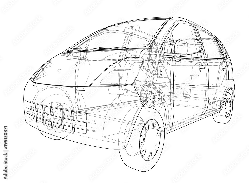 Concept car blueprint