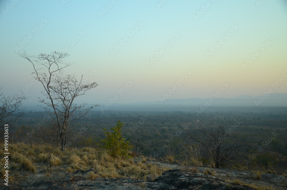 The African sunrise. Zimbabwe
