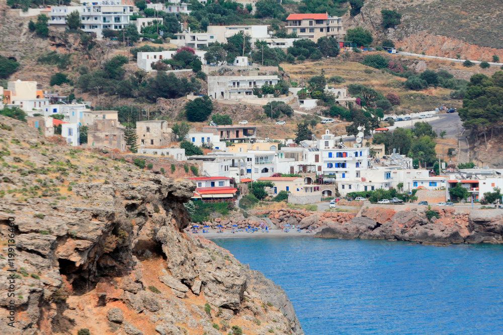 Chora Sfakion en Crète au sud de l'île