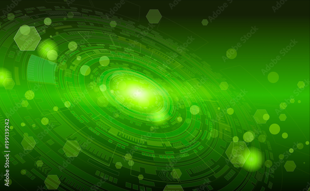 Fototapeta premium Technology and space concept background