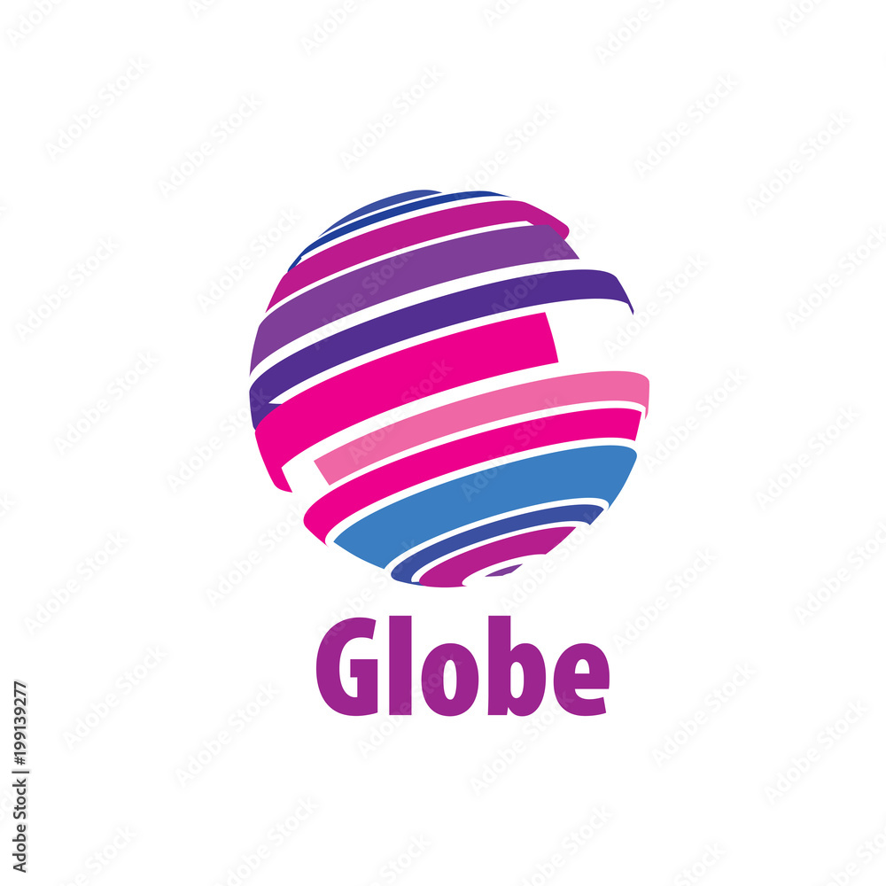 vector logo globe