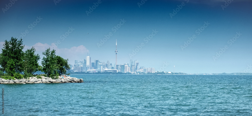 City skyline and Lake Ontario