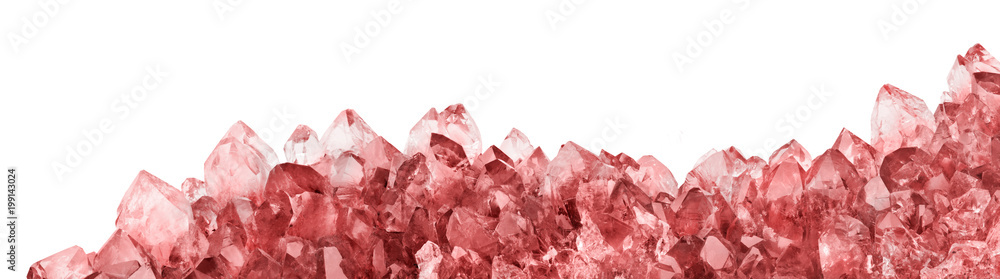 isolated ruby light crystals long stripe isolated ruby light crystals long stripe