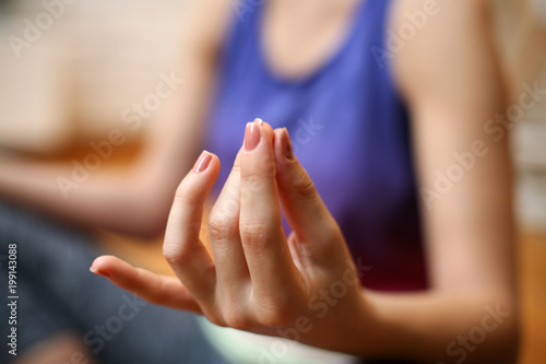 Wallpaper Mural Woman meditating. Torontodigital.ca