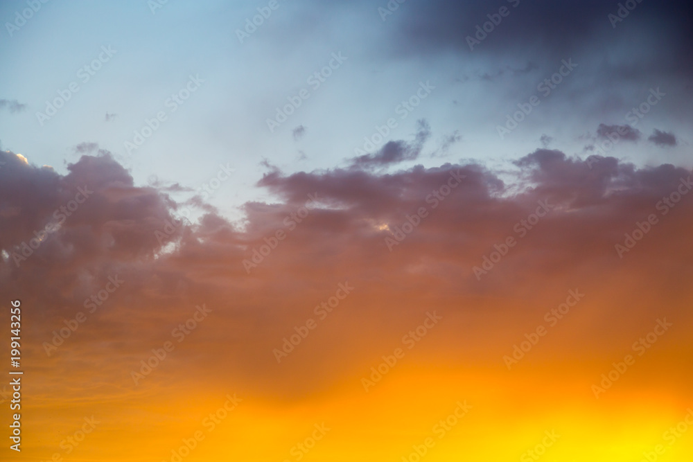Beautiful clouds in the sky at sunset Beautiful clouds in the sky at sunset