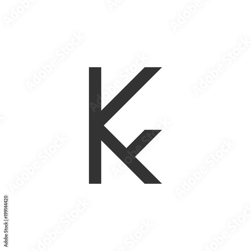 Free Download KF Logo Design Template - GFXLoad