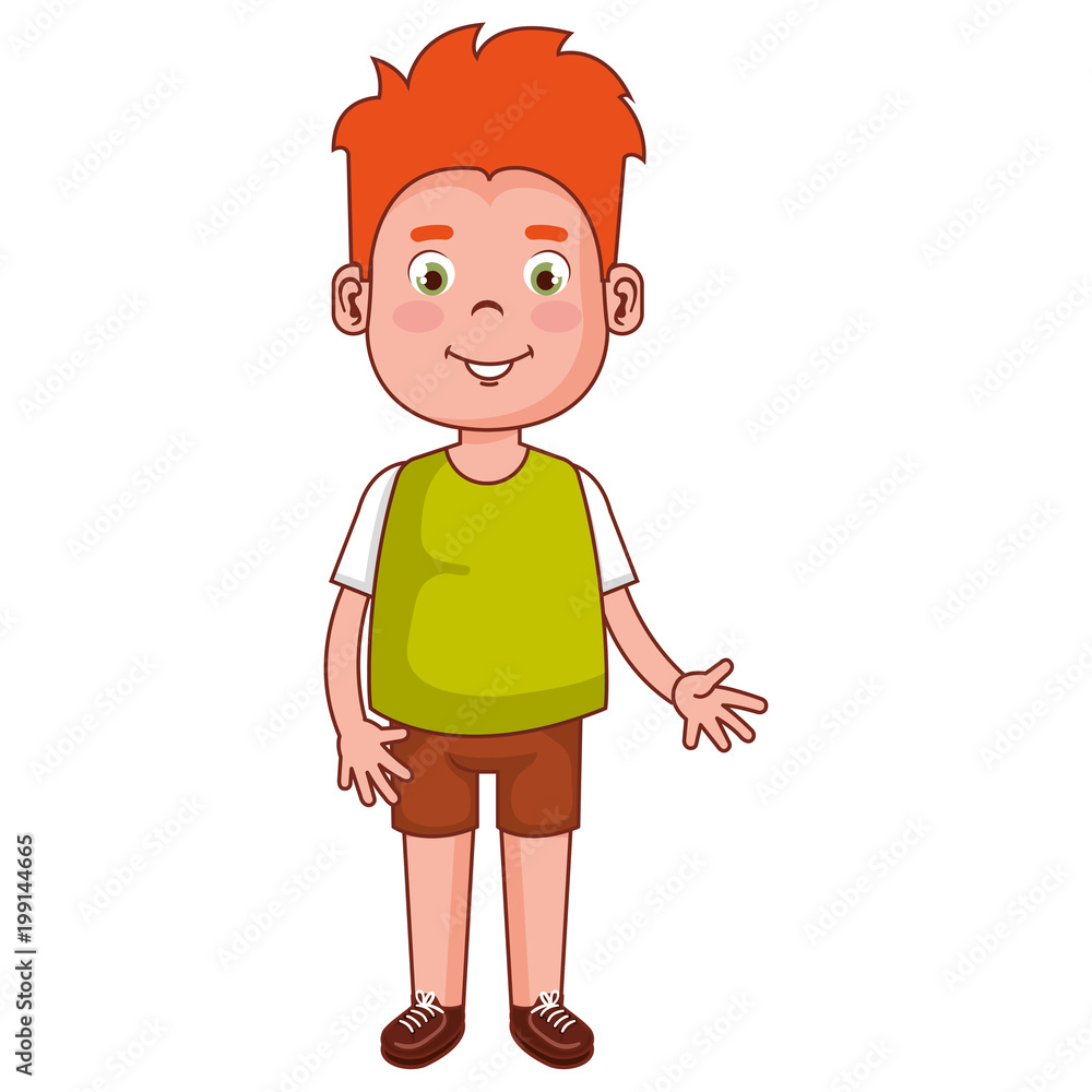 happy little boy character vector illustration design happy little boy character vector illustration design