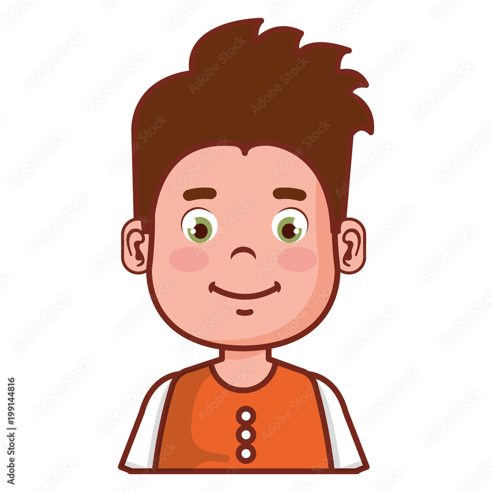 happy little boy character vector illustration design happy little boy character vector illustration design