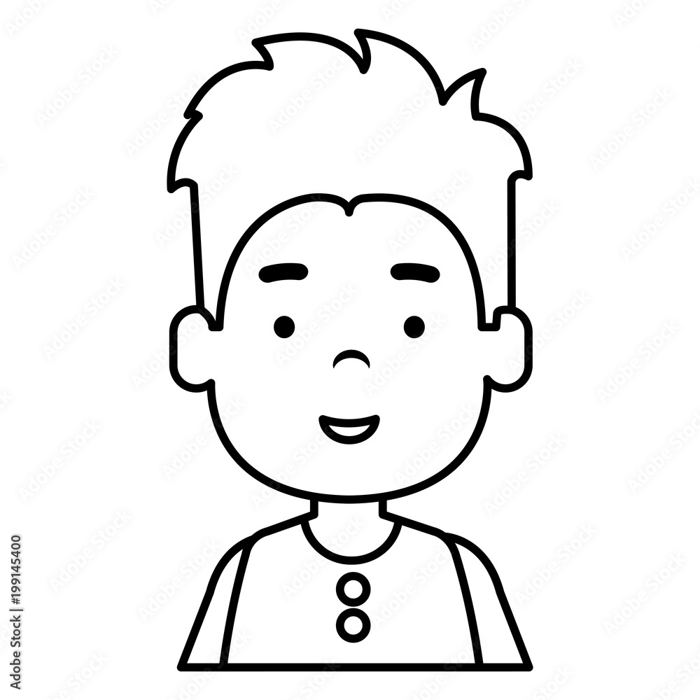 happy little boy character vector illustration design happy little boy character vector illustration design