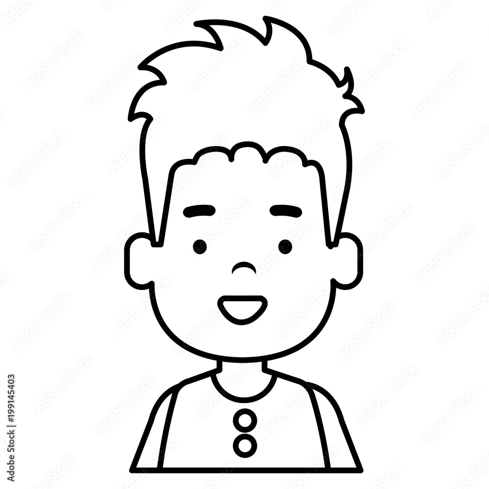 happy little boy character vector illustration design happy little boy character vector illustration design