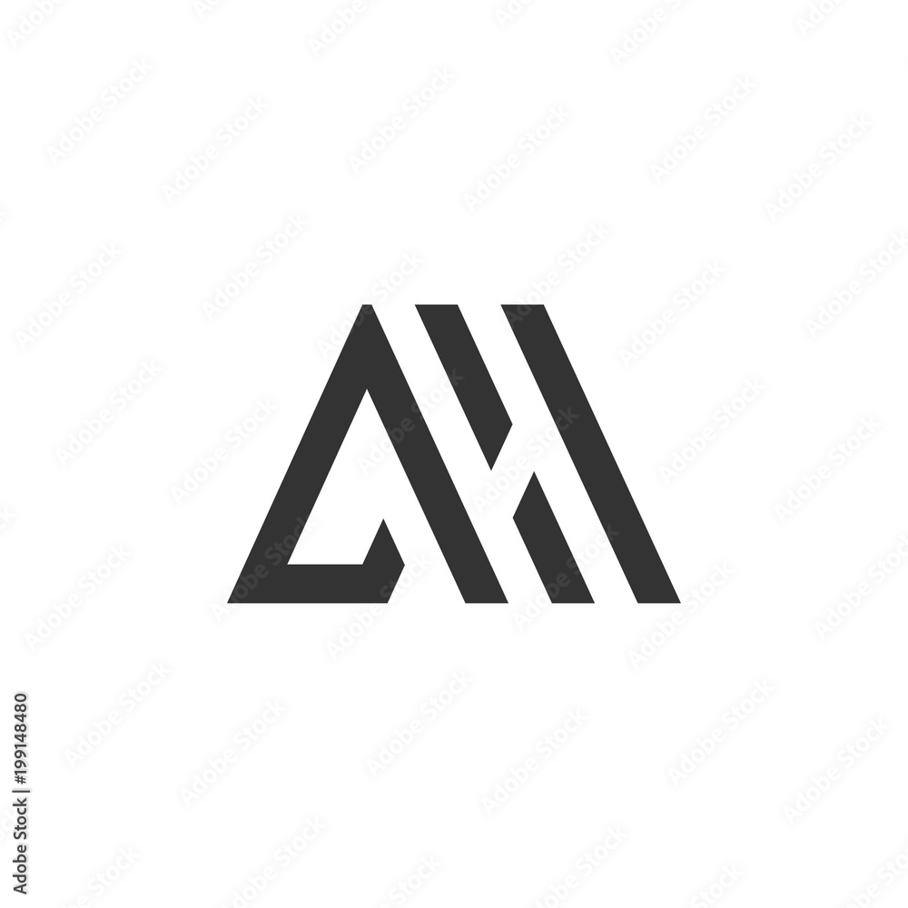 AH Logo Design Template AH Logo Design Template
