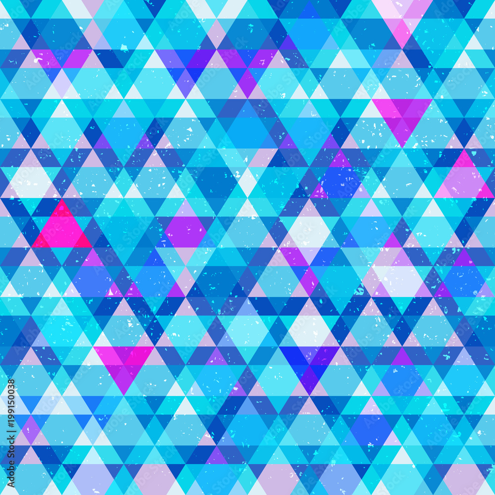 Blue triangle seamless pattern Blue triangle seamless pattern